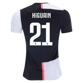 Koszulka Juventus HIGUAIN 21 Domowe Koszulki Piłkarskie 2019-2020 Krótki Rękaw